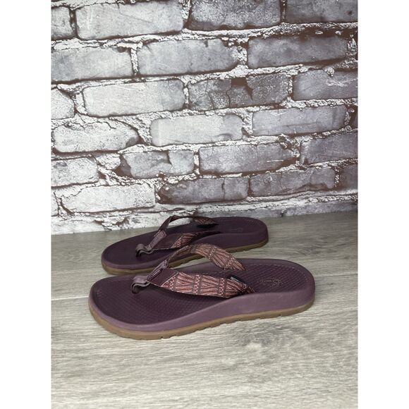 Chaco Lowdown Purple Polyester FlipFlops Beach Slide Sandals Women Sz 6M US/37EU - Picture 16 of 16